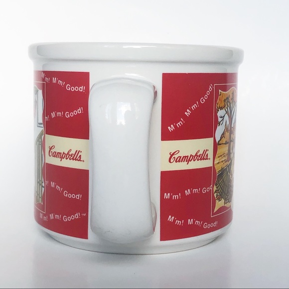 Campbell's Soup 1998 Kids Fall Winter Vintage Ceramic Soup Mug Cup EUC - Picture 3 of 11